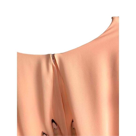 Late 70’s Early 80’s Midi Chiffon Flutter Dress - Picture 9 of 11